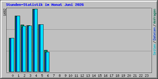 Stunden-Statistik im Monat Juni 2026